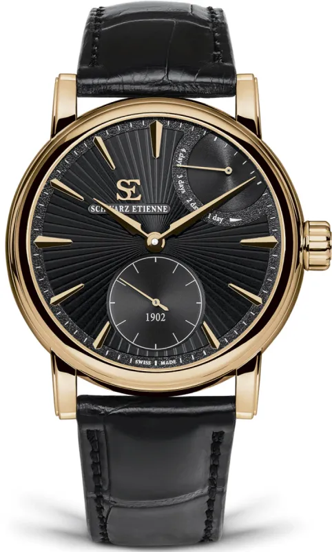 Schwarz Etienne Roma Power Reserve made by Jura Watches
