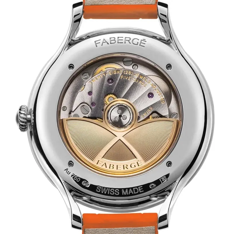 Faberge Flirt 18ct White Gold Orange Dial sold by Jura Watches product image thumbnail 2