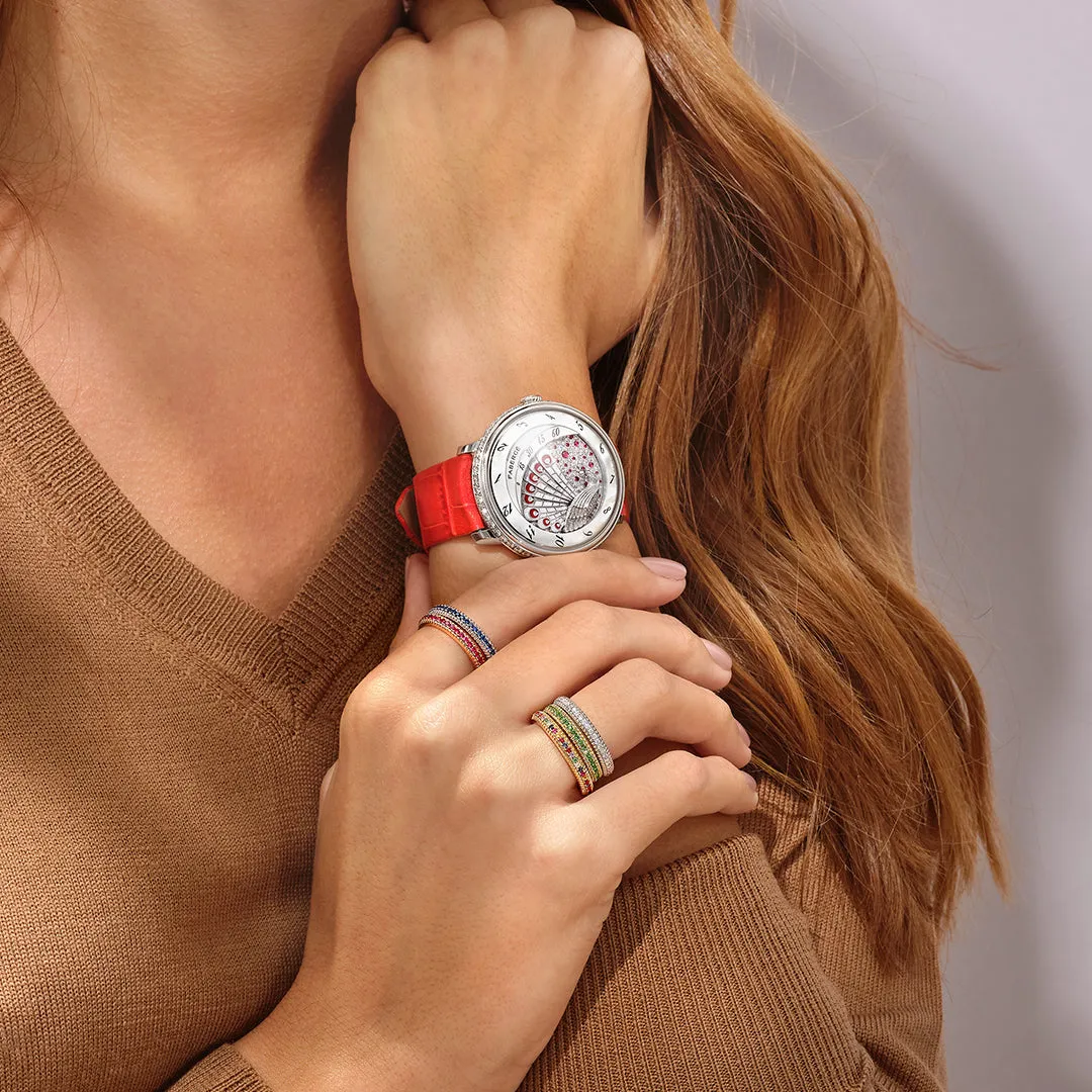 Faberge Lady Compliquee Peacock Ruby Watch sold by Jura Watches product image thumbnail 3