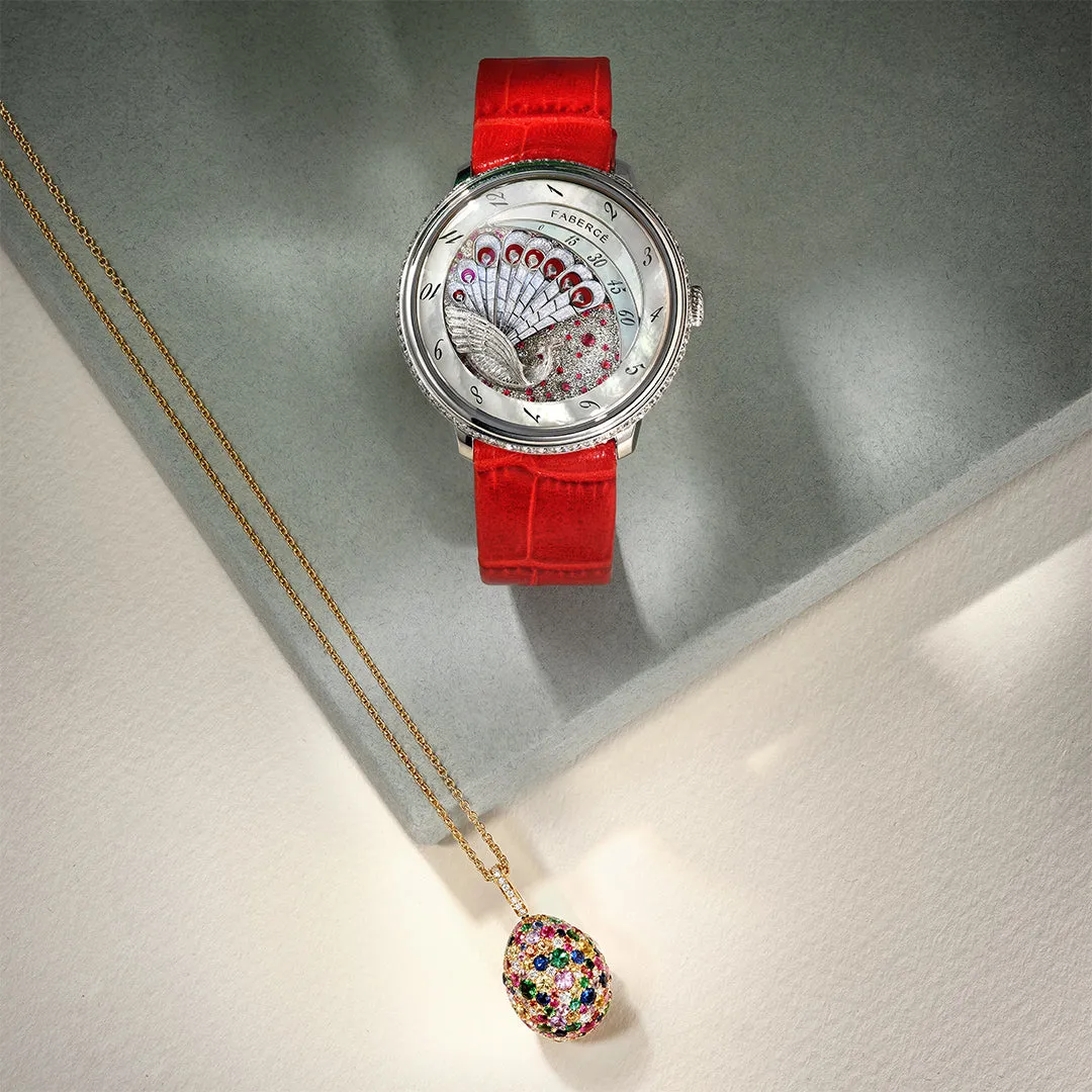 Faberge Lady Compliquee Peacock Ruby Watch sold by Jura Watches product image thumbnail 4