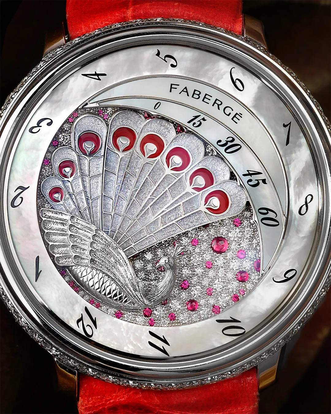Faberge Lady Compliquee Peacock Ruby Watch sold by Jura Watches product image thumbnail 2