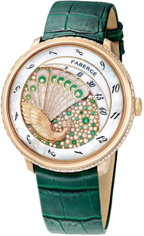 Faberge Lady Compliquee Peacock Emerald sold by Jura Watches
