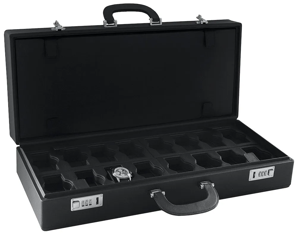Scatola del Tempo Watch Case Valigetta 32 Black sold by Jura Watches product image thumbnail 2