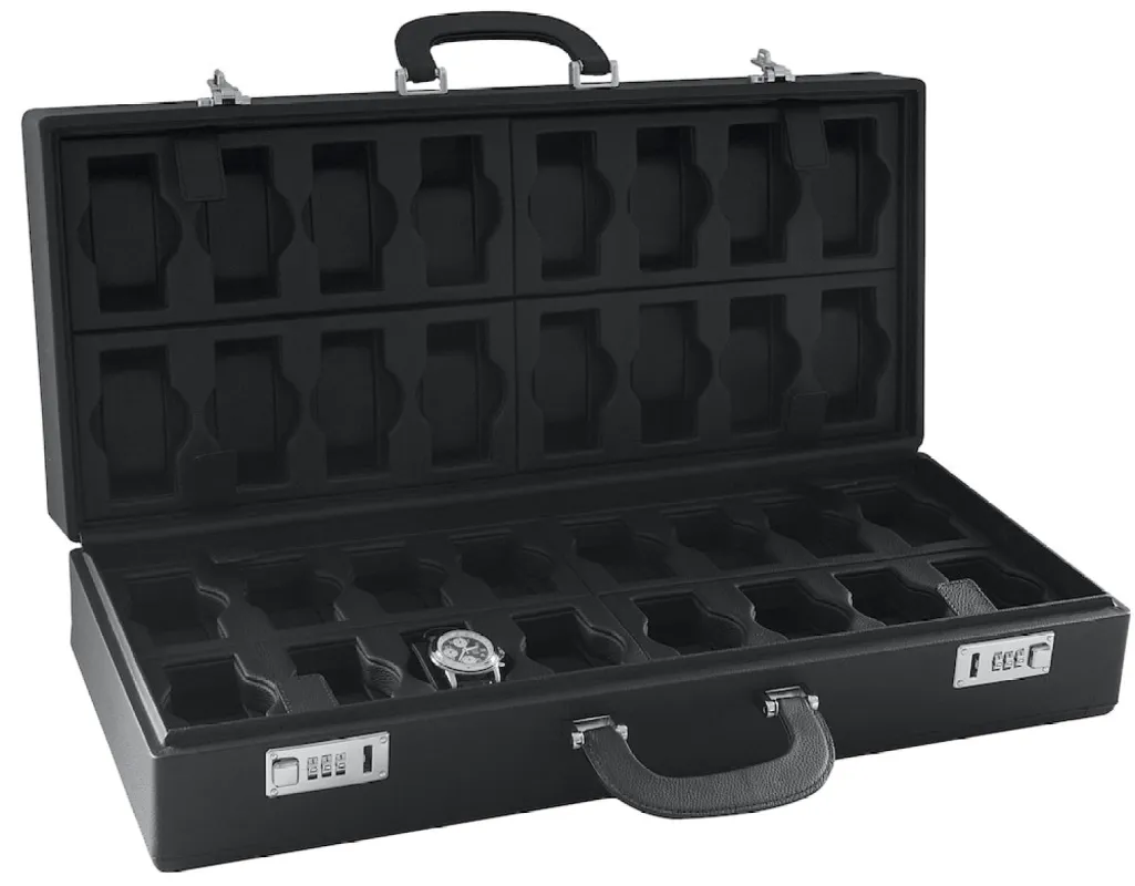 Scatola del Tempo Watch Case Valigetta 32 Black sold by Jura Watches