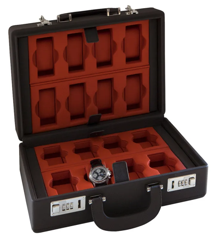 Scatola del Tempo Watch Case Valigetta 16 Grey Orange sold by Jura Watches