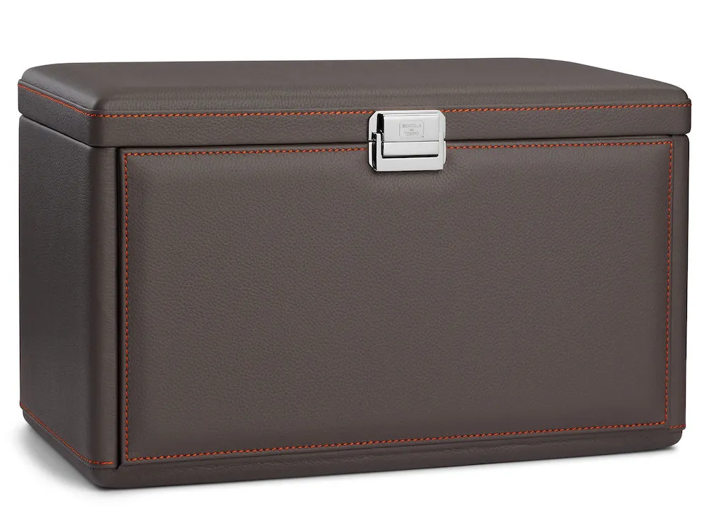 Scatola del Tempo Watch Winder 7RT Grey Orange sold by Jura Watches product image thumbnail 3