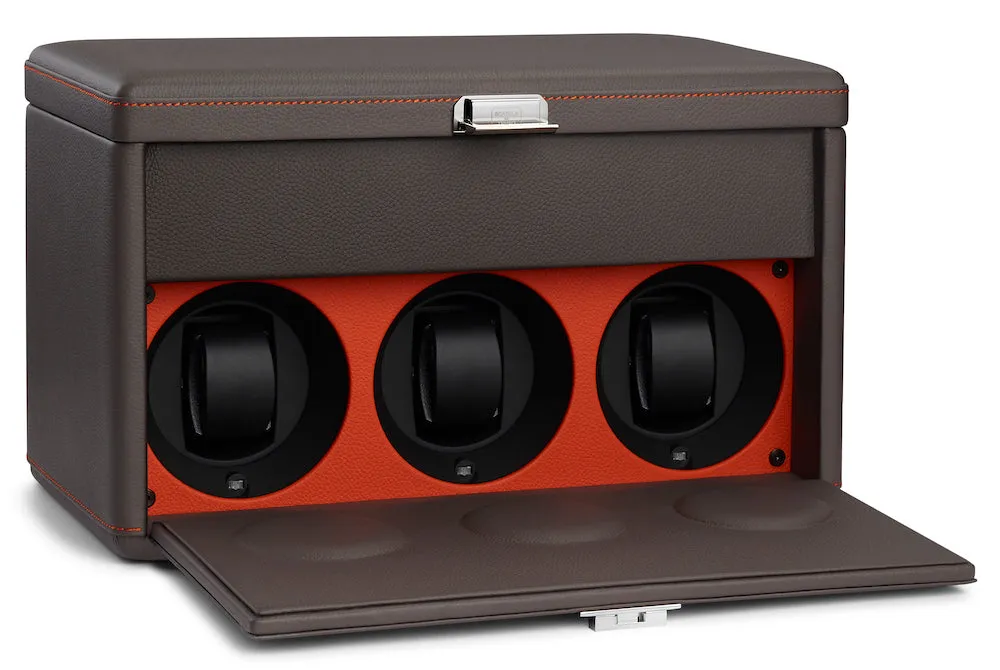 Scatola del Tempo Watch Winder 7RT Grey Orange sold by Jura Watches product image thumbnail 2