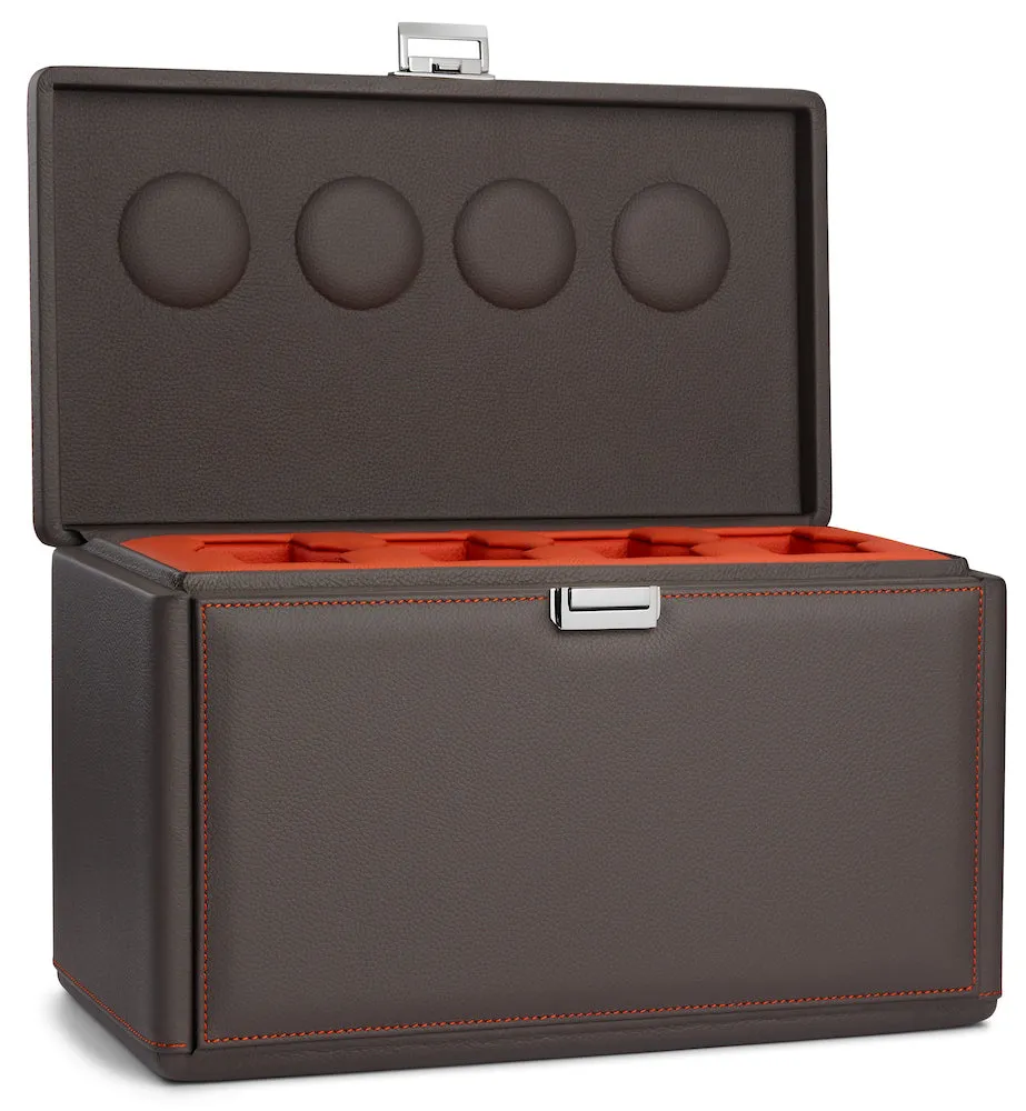 Scatola del Tempo Watch Winder 7RT Grey Orange sold by Jura Watches product image thumbnail 4