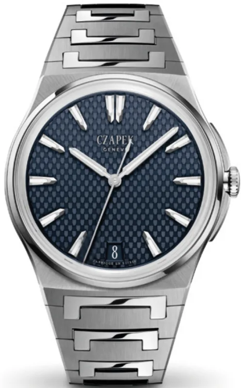 Czapek Antarctique Passage de Drake Deep Blue S made by Jura Watches