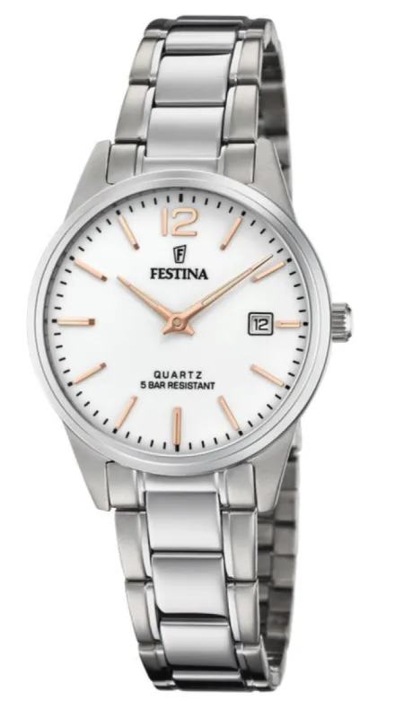 Festina Two Hands Date Ladies made by Jura Watches