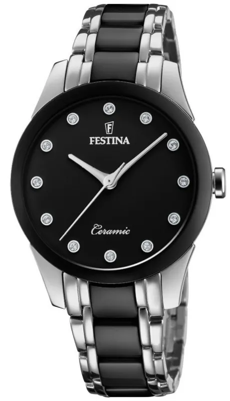 Festina Two Hands Ceramic Ladies made by Jura Watches