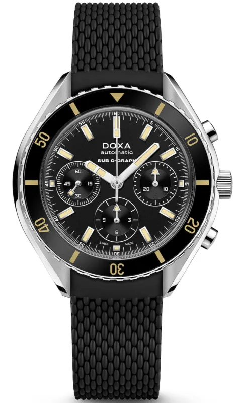 Doxa SUB 200 C-Graph Sharkhunter Rubber sold by Jura Watches