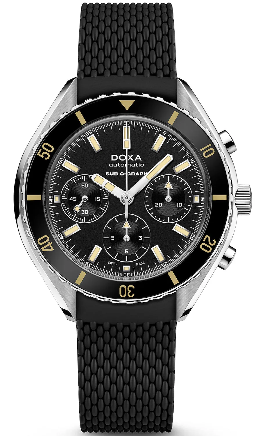 Doxa SUB 200 C-Graph Sharkhunter Rubber sold by Jura Watches