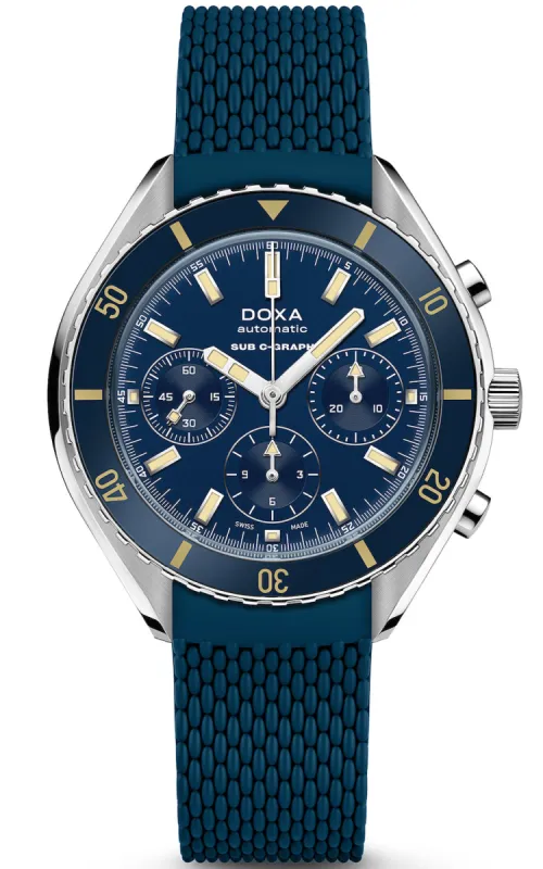 Doxa SUB 200 C-Graph Caribbean Rubber sold by Jura Watches