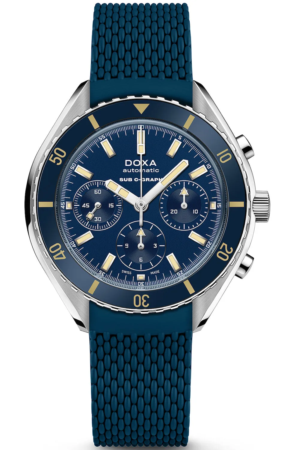 Doxa SUB 200 C-Graph Caribbean Rubber sold by Jura Watches