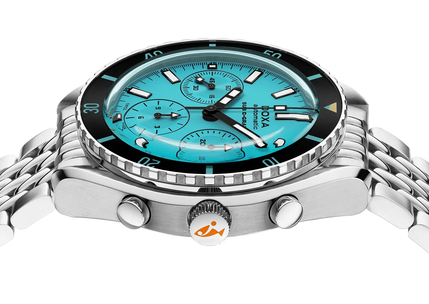 Doxa SUB 200 C-Graph Aquamarine Bracelet sold by Jura Watches product image thumbnail 3