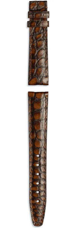 IWC Strap Alligator Dark Brown For Butterfly Clasp XS sold by Jura Watches