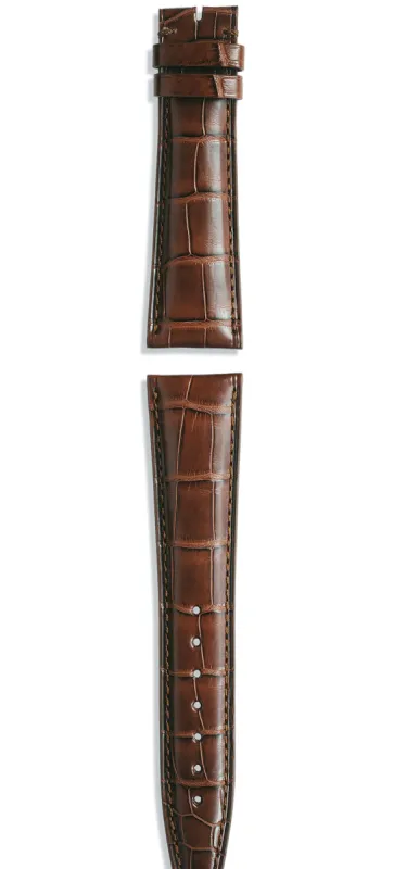 IWC Strap Aligator Dark Brown For Folding Clasp XL sold by Jura Watches