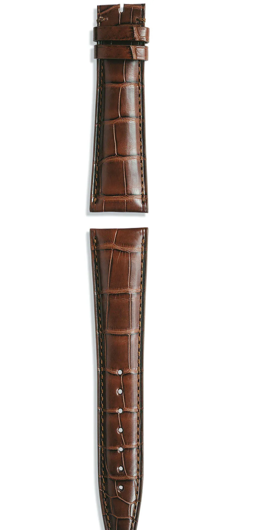 IWC Strap Aligator Dark Brown For Folding Clasp XL sold by Jura Watches