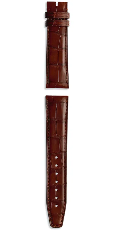 IWC Strap Alligator Dark Brown For Pin Buckle XL sold by Jura Watches