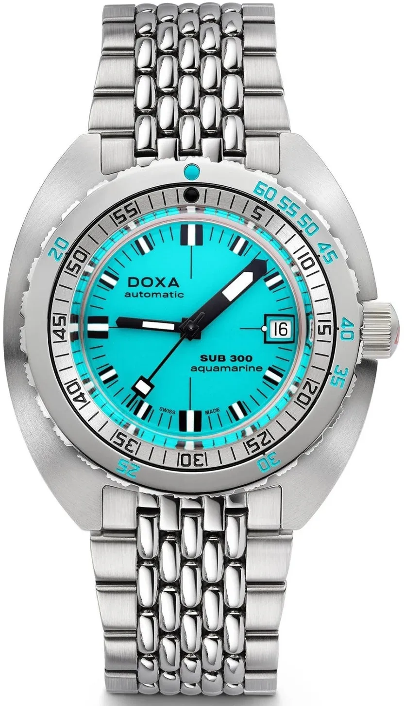 Doxa SUB 300 COSC Aquamarine Bracelet sold by Jura Watches