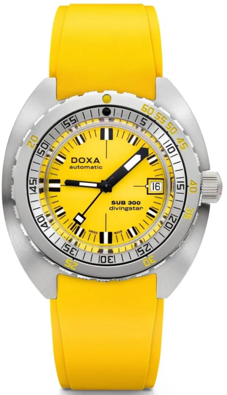 Doxa SUB 300 COSC Divingstar Rubber sold by Jura Watches
