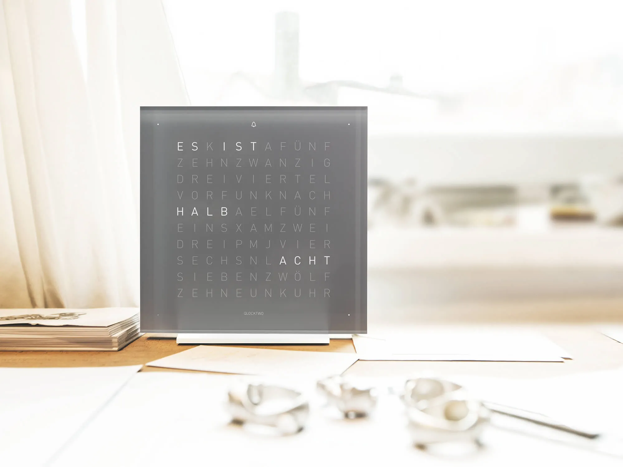 QLOCKTWO Earth 13.5 Pure Earl Grey Tea Table Clock sold by Jura Watches product image thumbnail 4