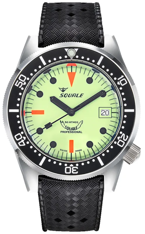 Squale 1521 Full Luminous Rubber sold by Jura Watches