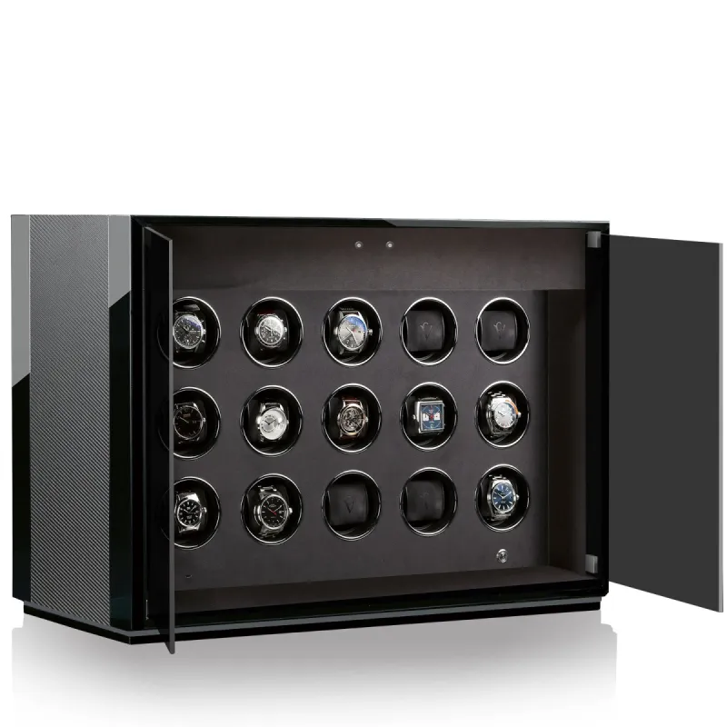 Chronovision Watch Winder Ambiance XV Carbon Black High Gloss sold by Jura Watches
