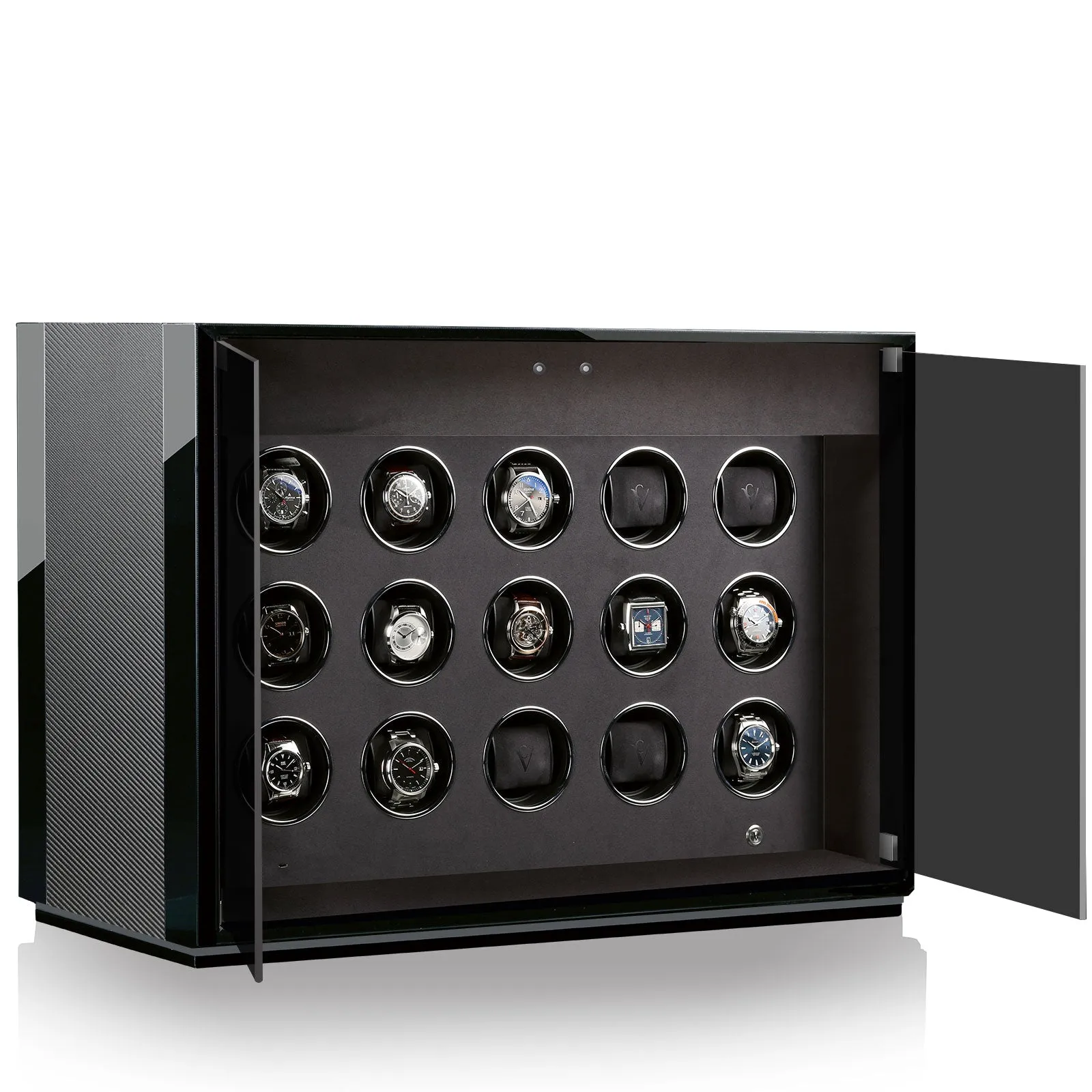 Chronovision Watch Winder Ambiance XV Carbon Black High Gloss sold by Jura Watches