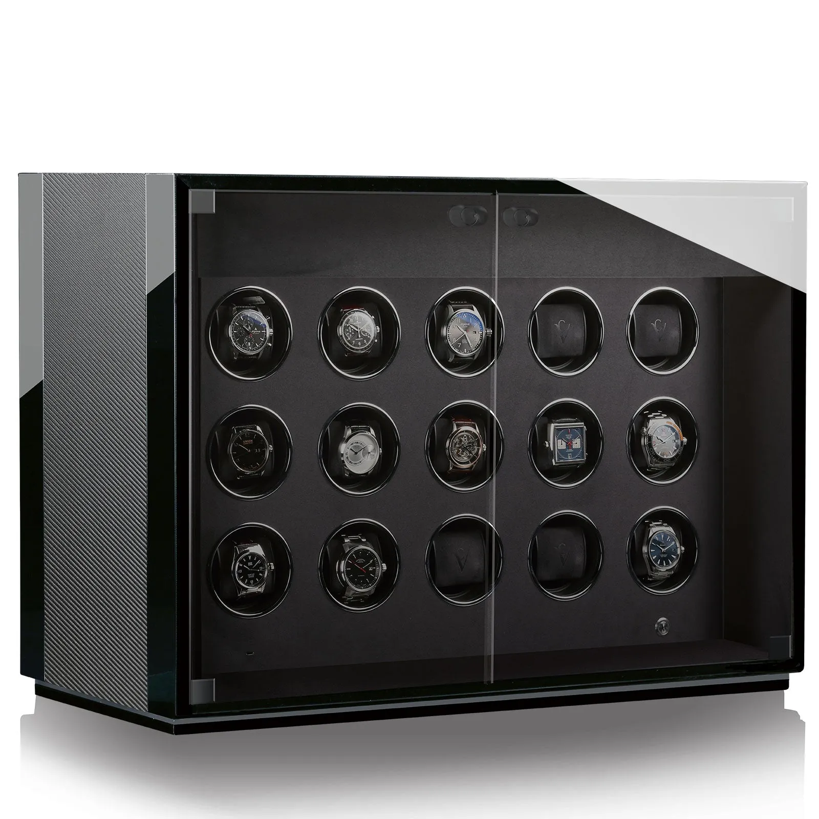 Chronovision Watch Winder Ambiance XV Carbon Black High Gloss sold by Jura Watches product image thumbnail 3