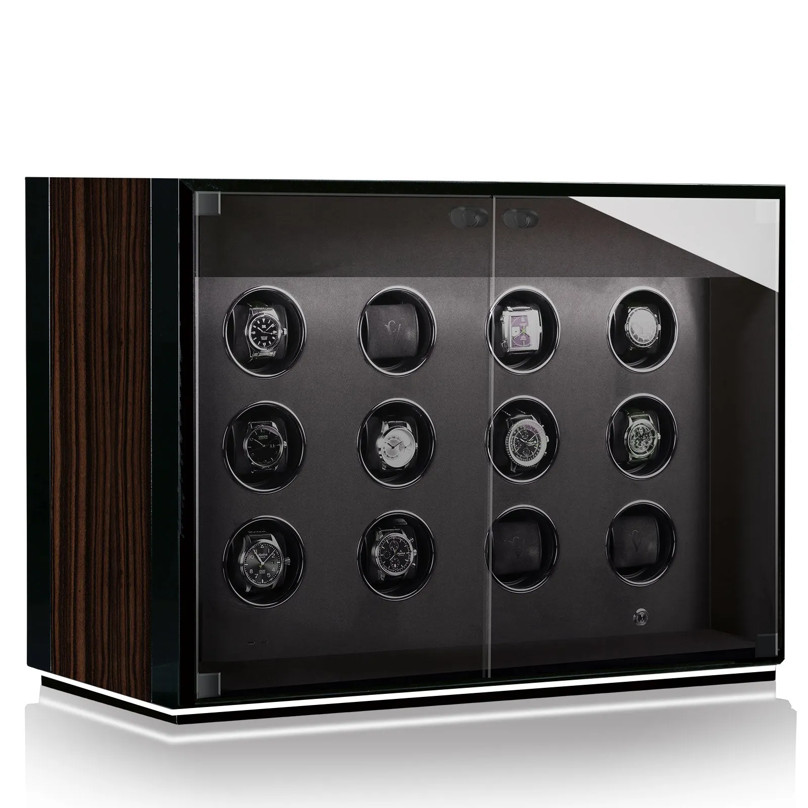 Chronovision Watch Winder Ambiance XII Ebony Silk Black Silk sold by Jura Watches product image thumbnail 2