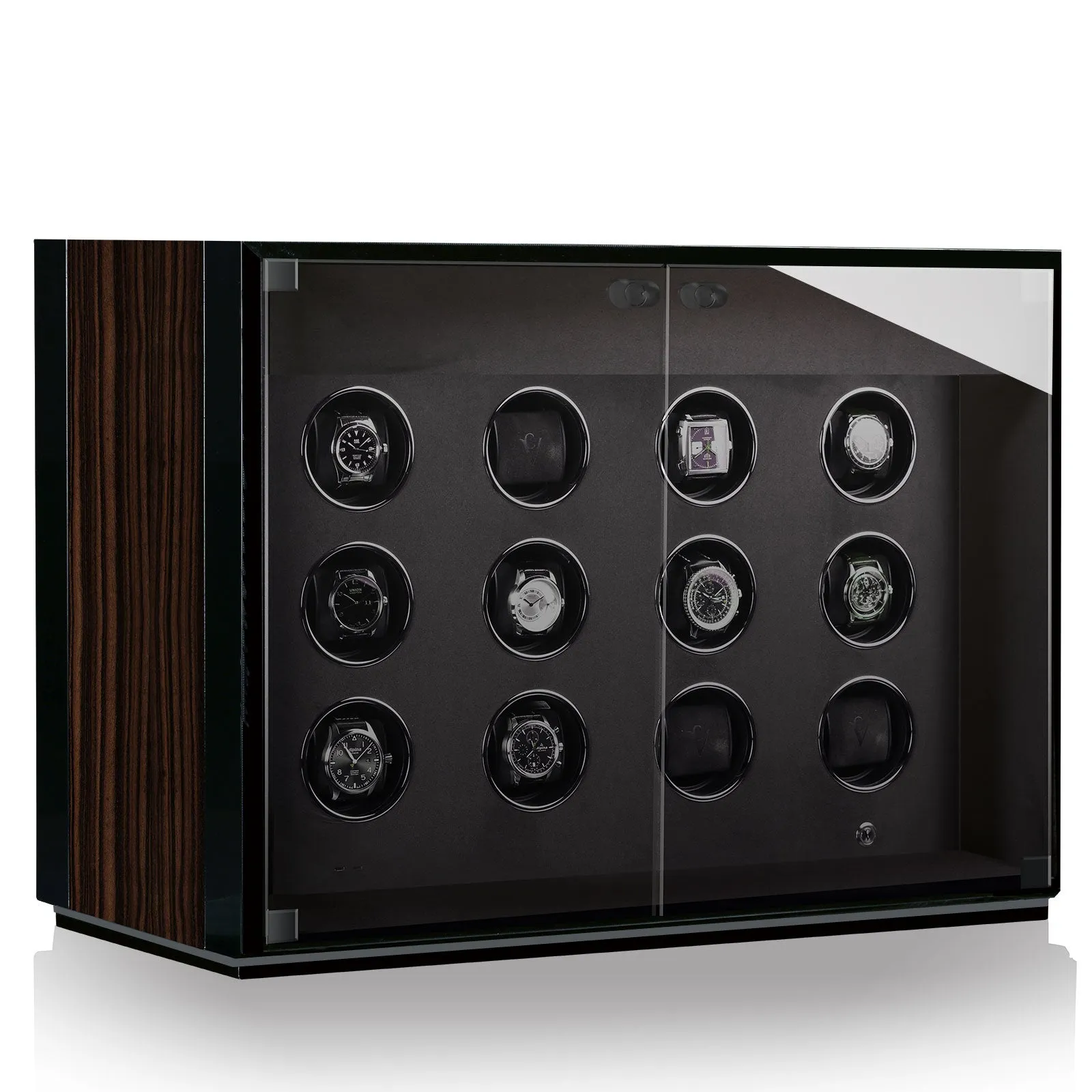 Chronovision Watch Winder Ambiance XII Ebony Silk Black Silk sold by Jura Watches product image thumbnail 3