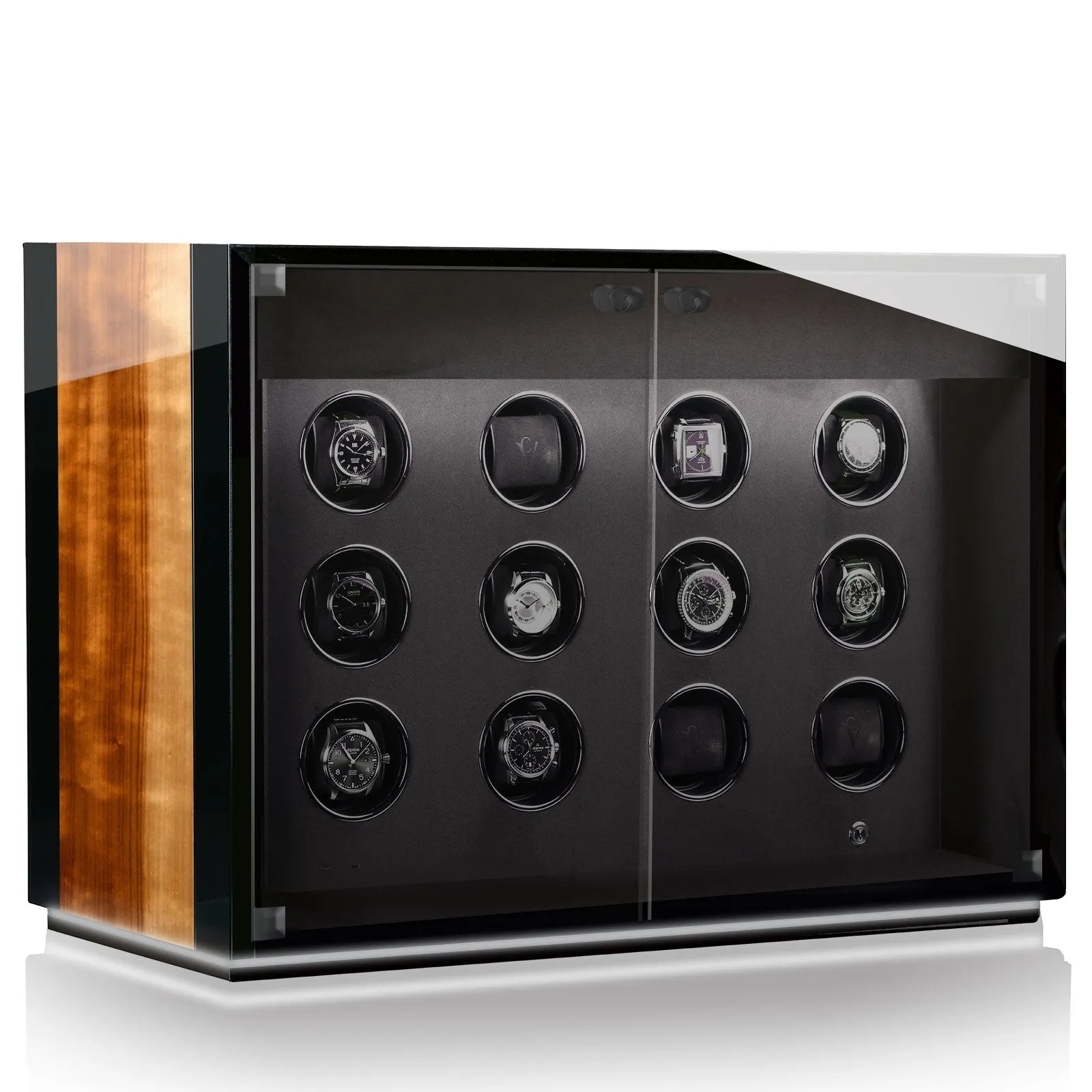 Chronovision Watch Winder Ambiance XII Aurosso High Gloss Black High Gloss sold by Jura Watches product image thumbnail 2