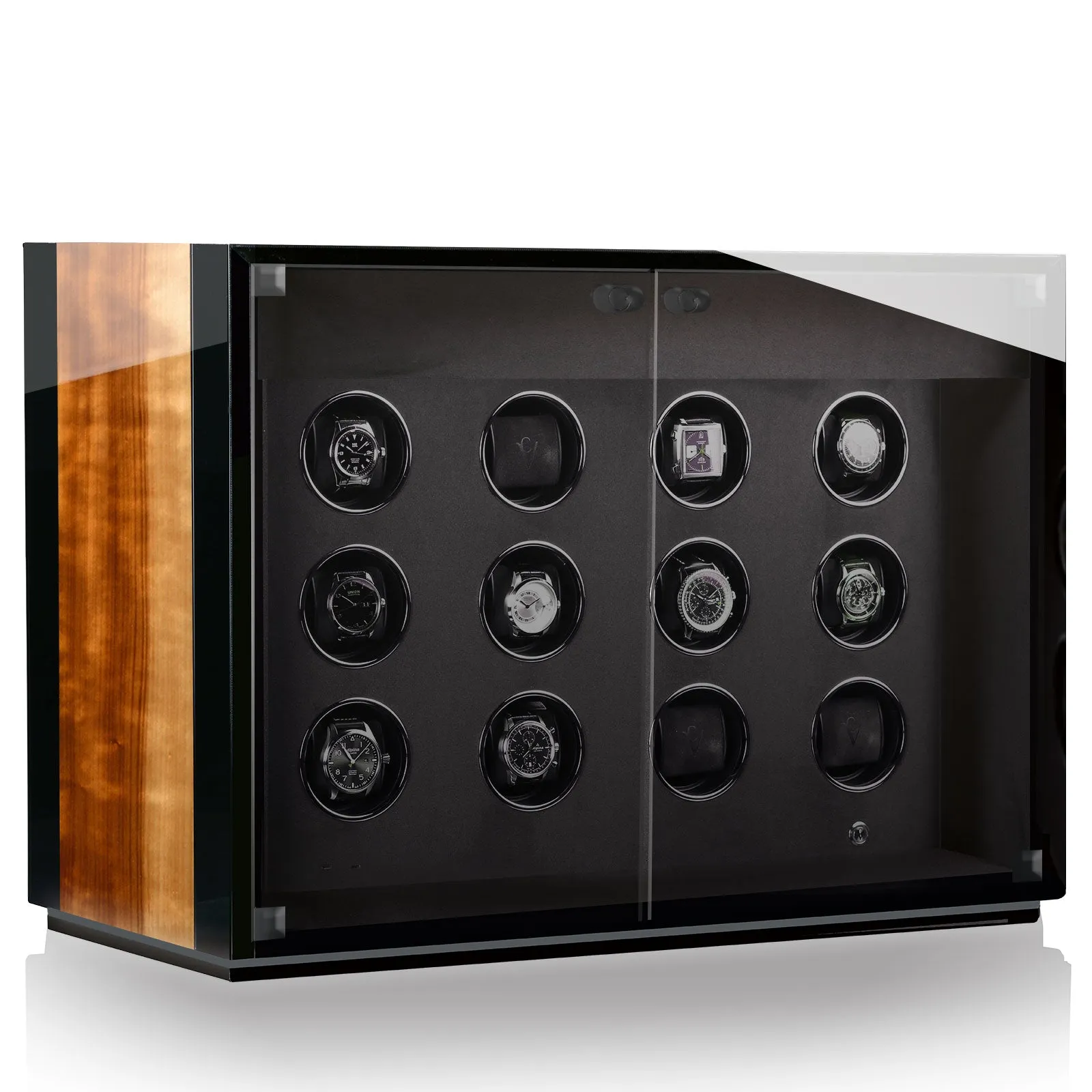 Chronovision Watch Winder Ambiance XII Aurosso High Gloss Black High Gloss sold by Jura Watches product image thumbnail 3
