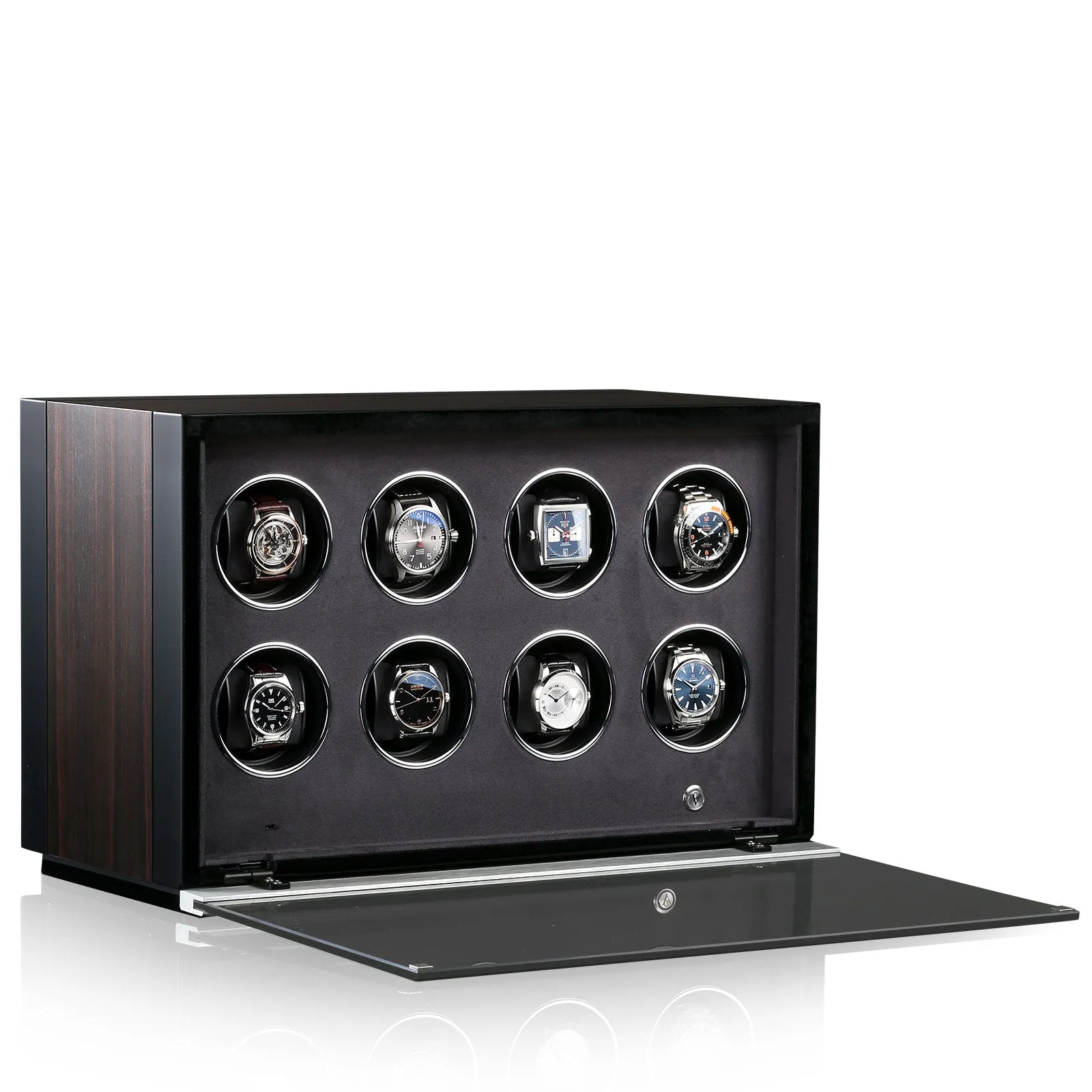 Chronovision Watch Winder Ambiance VIII Ebony Silk Black Silk sold by Jura Watches