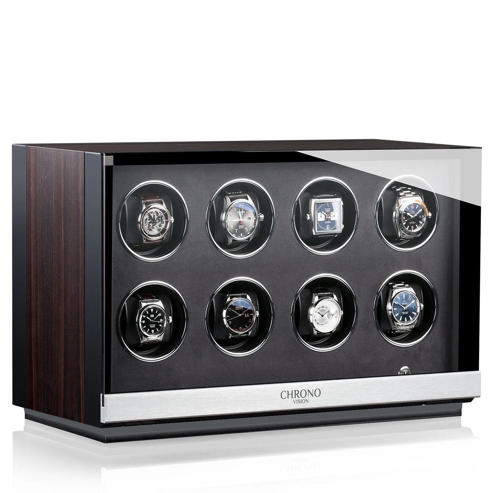 Chronovision Watch Winder Ambiance VIII Ebony Silk Black Silk sold by Jura Watches product image thumbnail 3