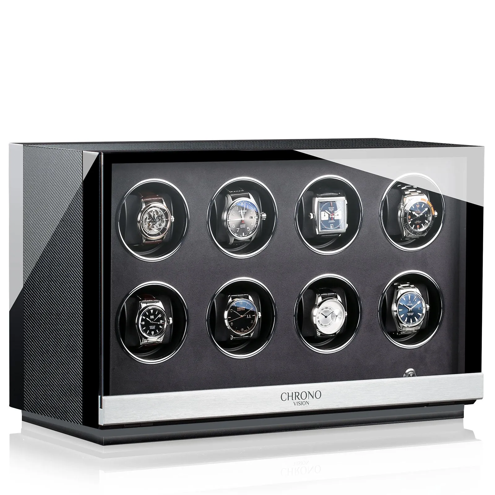Chronovision Watch Winder Ambiance VIII Carbon Black High Gloss sold by Jura Watches product image thumbnail 4