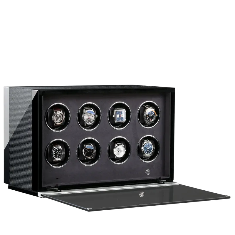 Chronovision Watch Winder Ambiance VIII Carbon Black High Gloss sold by Jura Watches