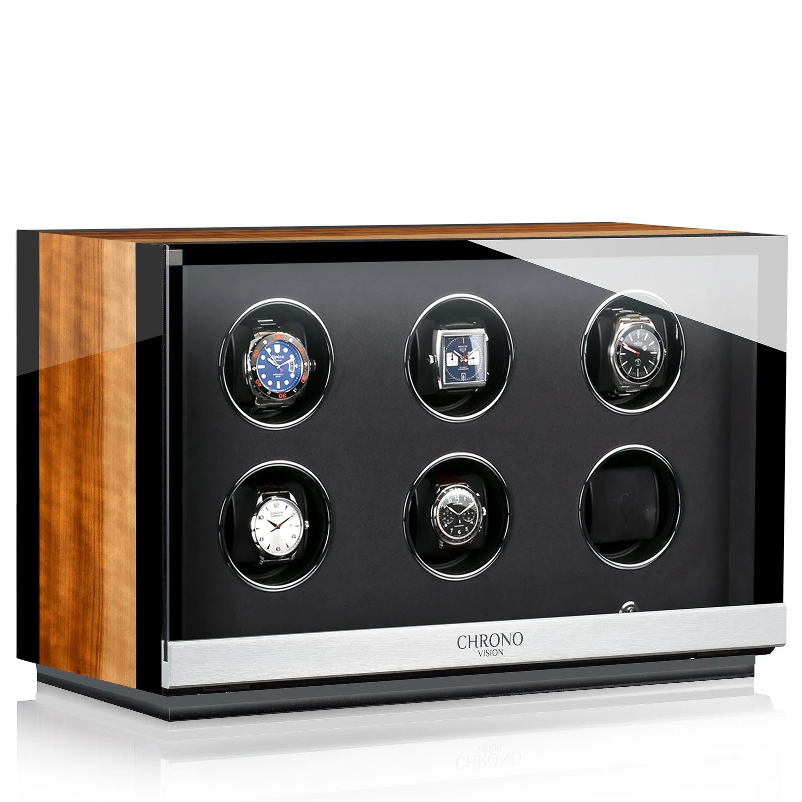 Chronovision Watch Winder Ambiance VIII Aurosso High Gloss Black High Gloss sold by Jura Watches product image thumbnail 3