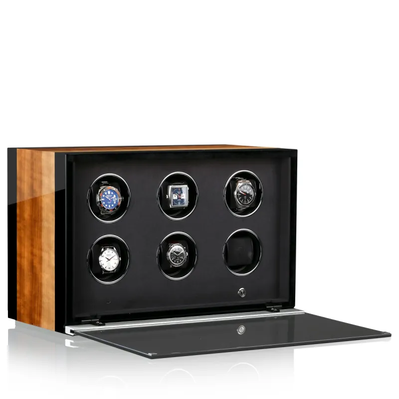 Chronovision Watch Winder Ambiance VIII Aurosso High Gloss Black High Gloss sold by Jura Watches