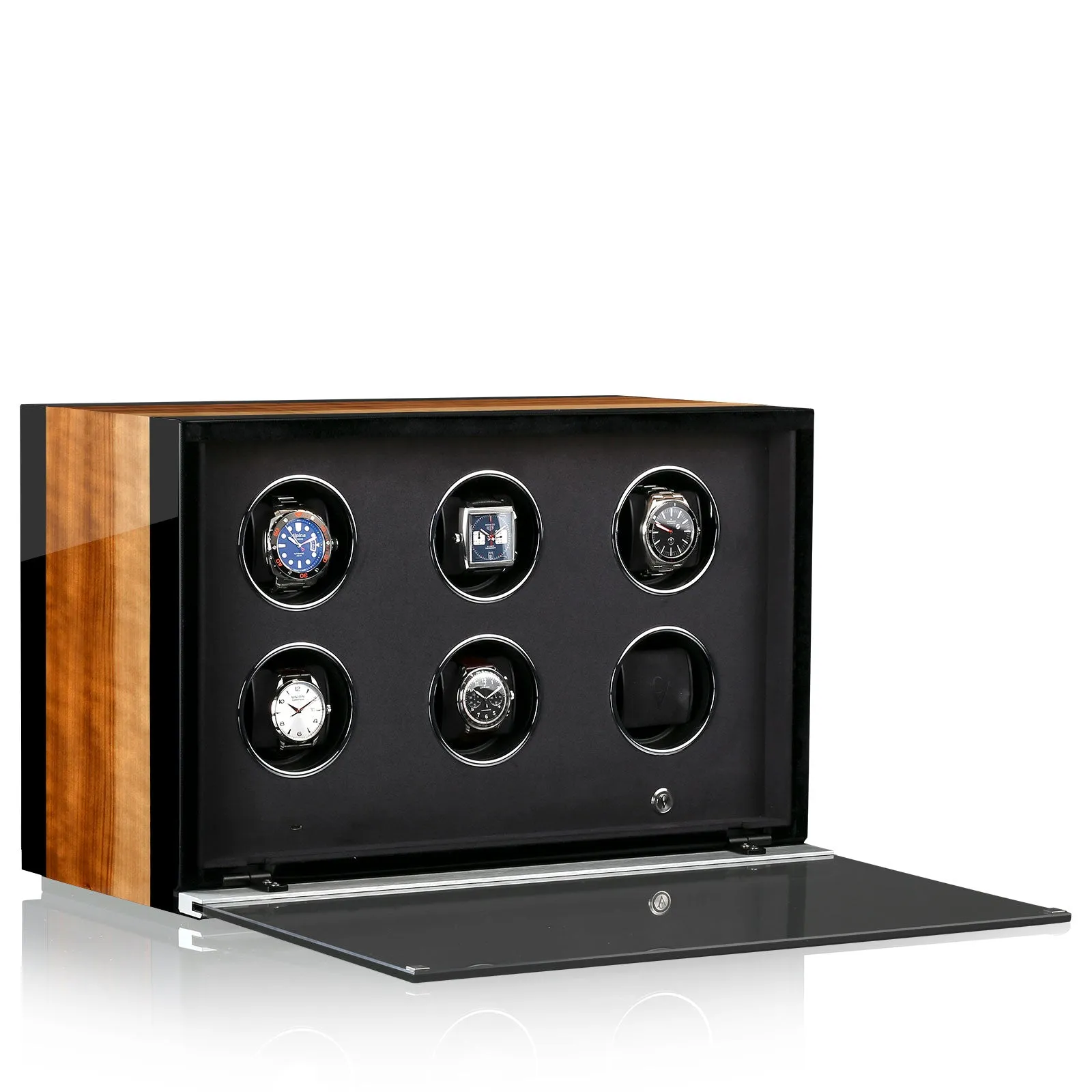 Chronovision Watch Winder Ambiance VIII Aurosso High Gloss Black High Gloss sold by Jura Watches