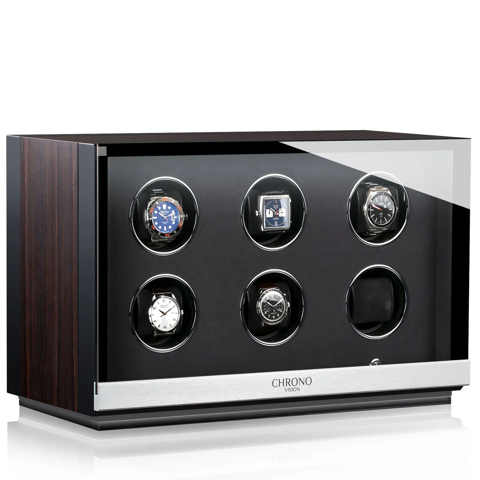 Chronovision Watch Winder Ambiance VI Ebony Silk Black Silk sold by Jura Watches product image thumbnail 3