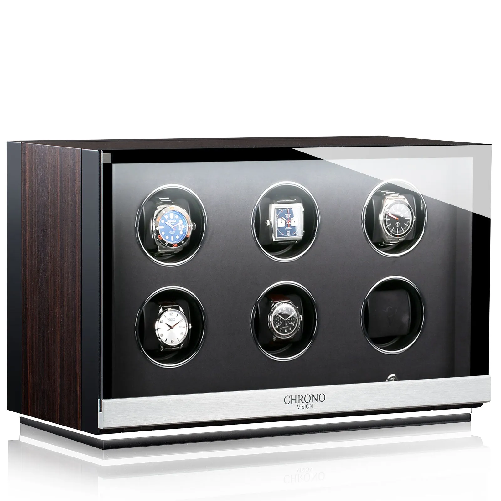 Chronovision Watch Winder Ambiance VI Ebony Silk Black Silk sold by Jura Watches product image thumbnail 2
