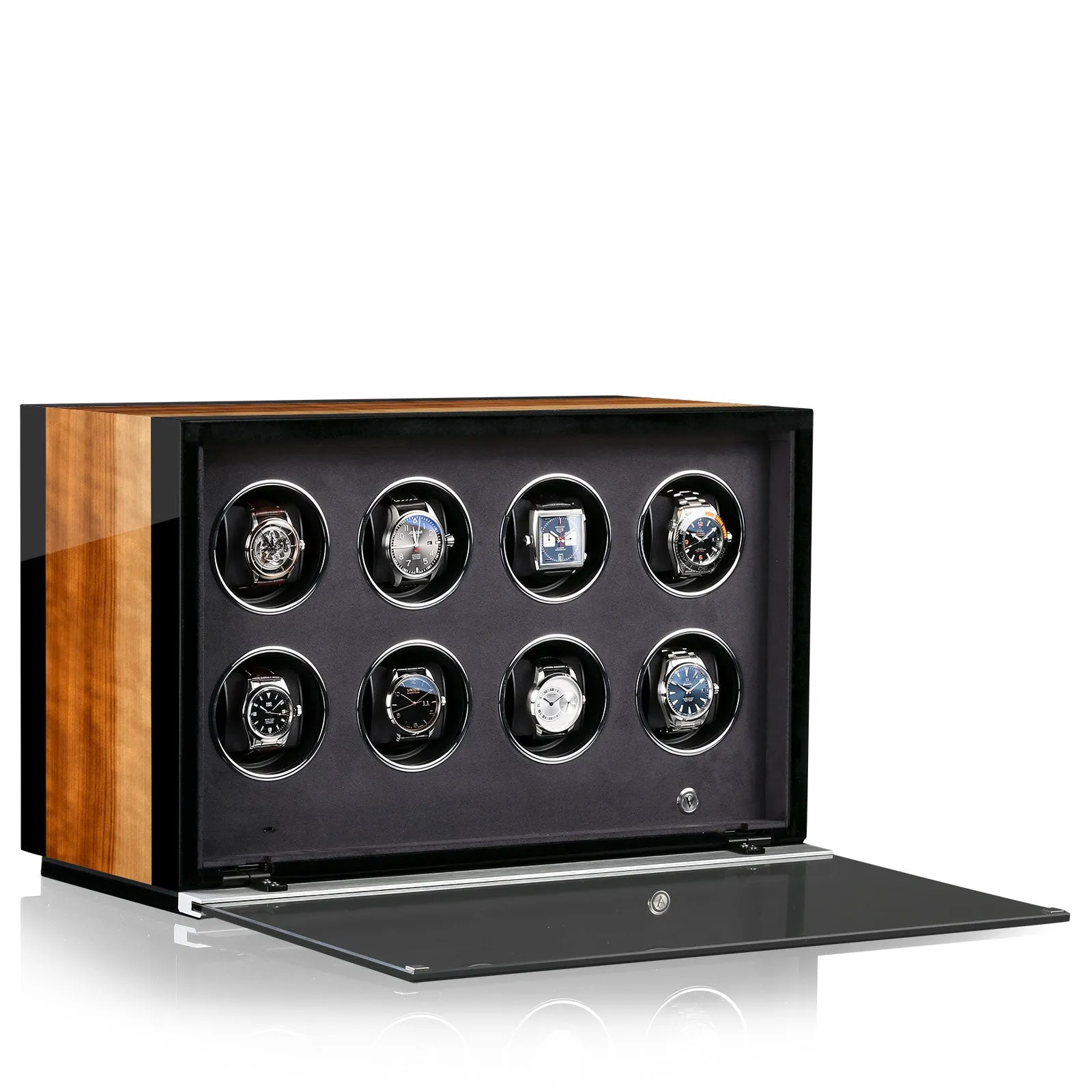 Chronovision Watch Winder Ambiance VI Aurosso High Gloss Schwarz High Gloss sold by Jura Watches