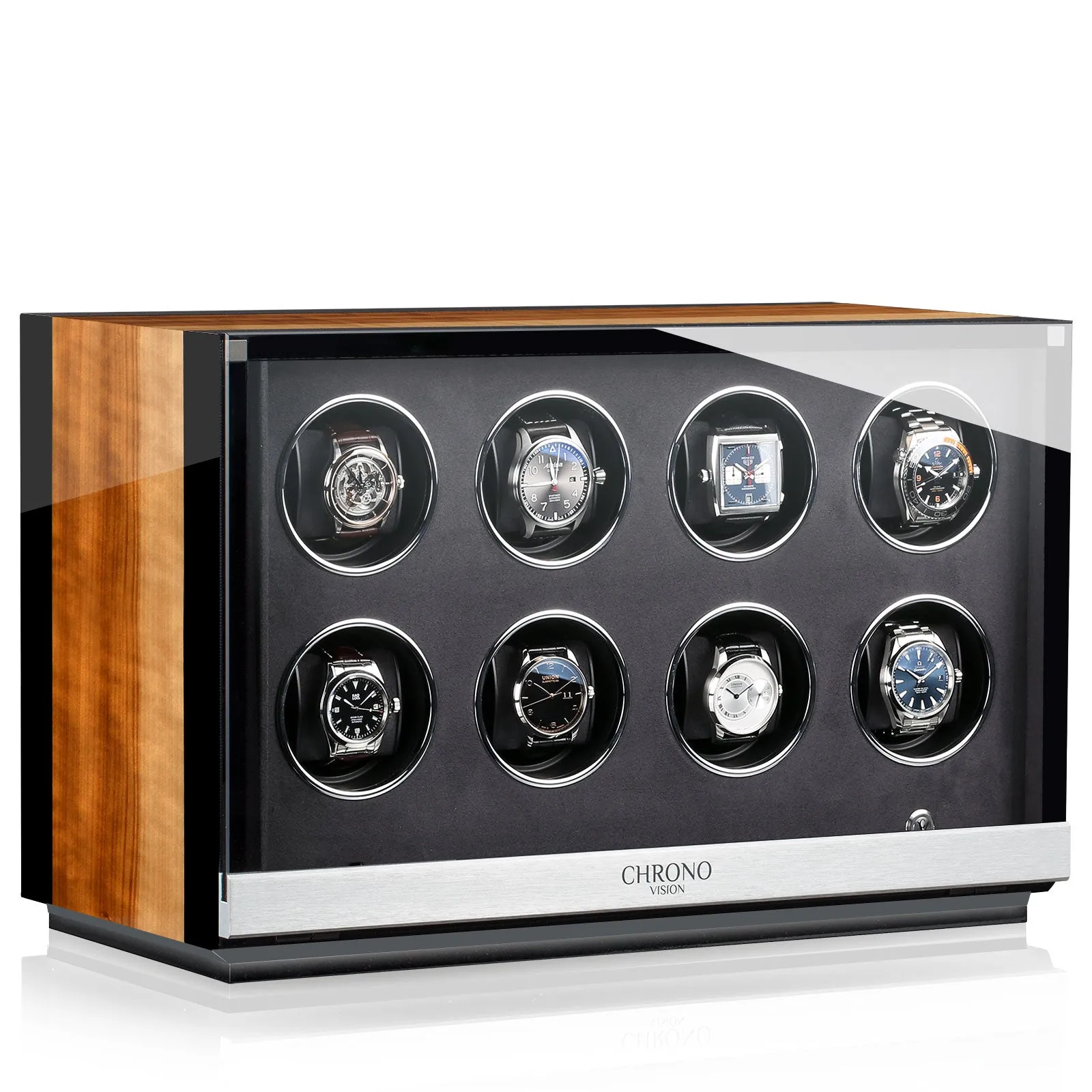Chronovision Watch Winder Ambiance VI Aurosso High Gloss Schwarz High Gloss sold by Jura Watches product image thumbnail 3