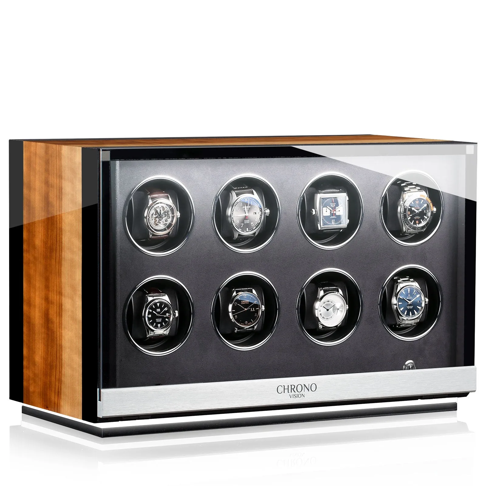 Chronovision Watch Winder Ambiance VI Aurosso High Gloss Schwarz High Gloss sold by Jura Watches product image thumbnail 2