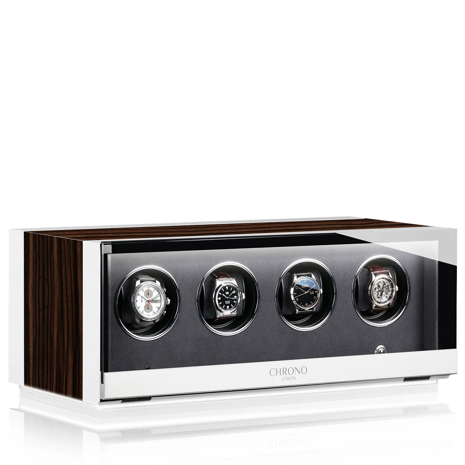 Chronovision Watch Winder Ambiance IV Ebony Silk White Silk sold by Jura Watches product image thumbnail 2