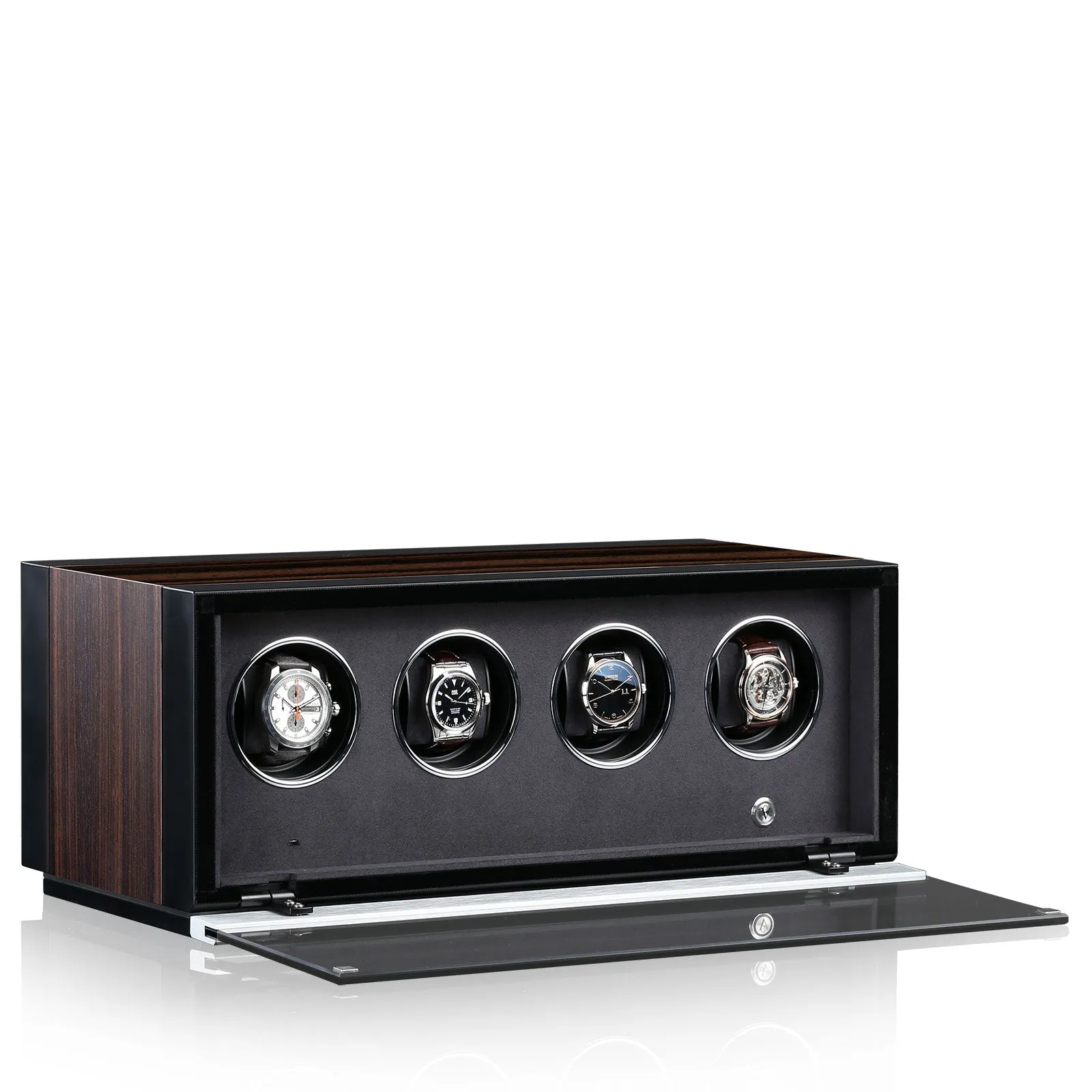 Chronovision Watch Winder Ambiance IV Ebony Silk Black Silk sold by Jura Watches product image thumbnail 2