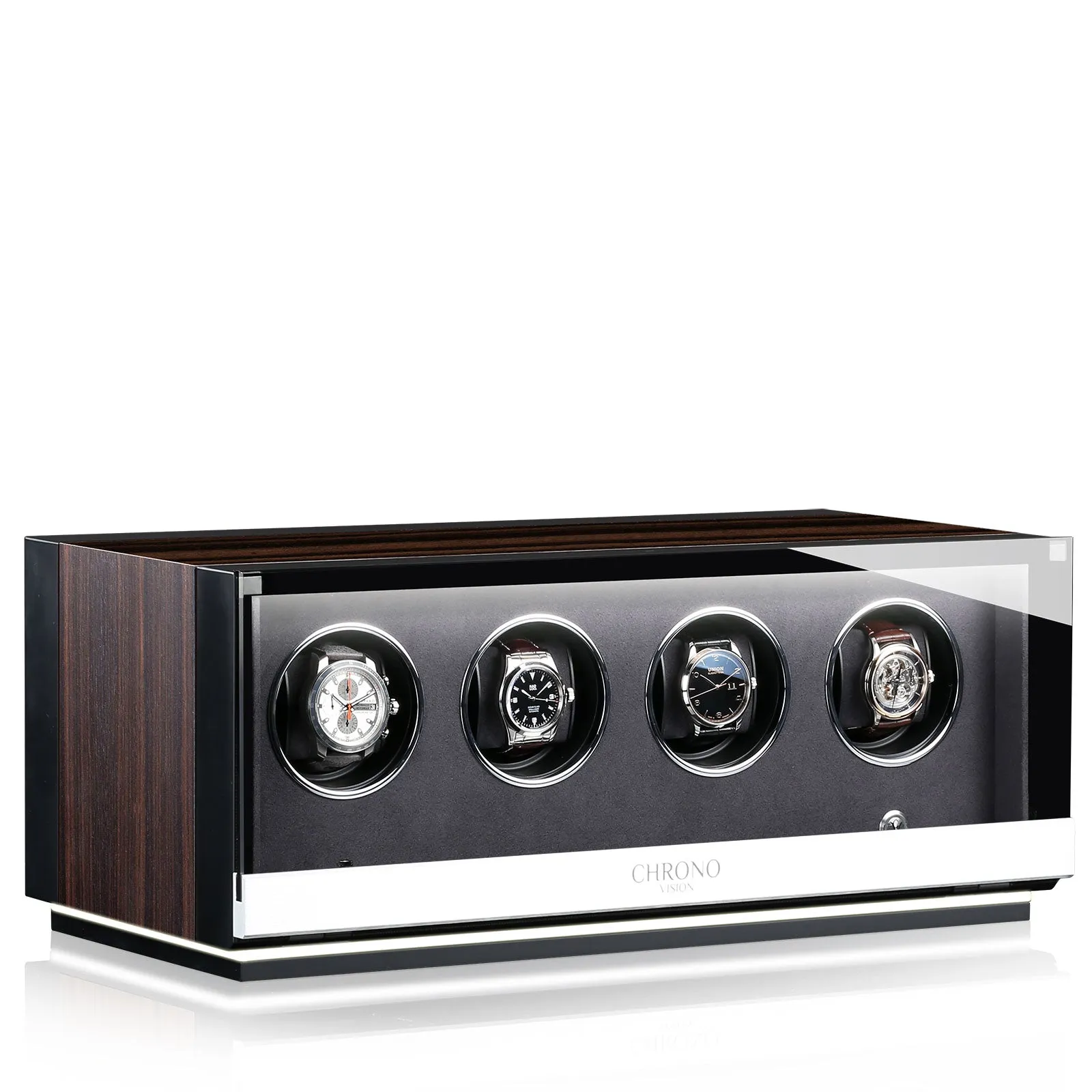 Chronovision Watch Winder Ambiance IV Ebony Silk Black Silk sold by Jura Watches product image thumbnail 3